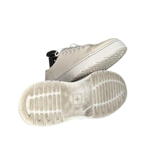 ***SOLD*** Dr. Martens Dante Canvas Low Top Oxfords M7 W8 Cream White Shoes - Picture 5 of 6